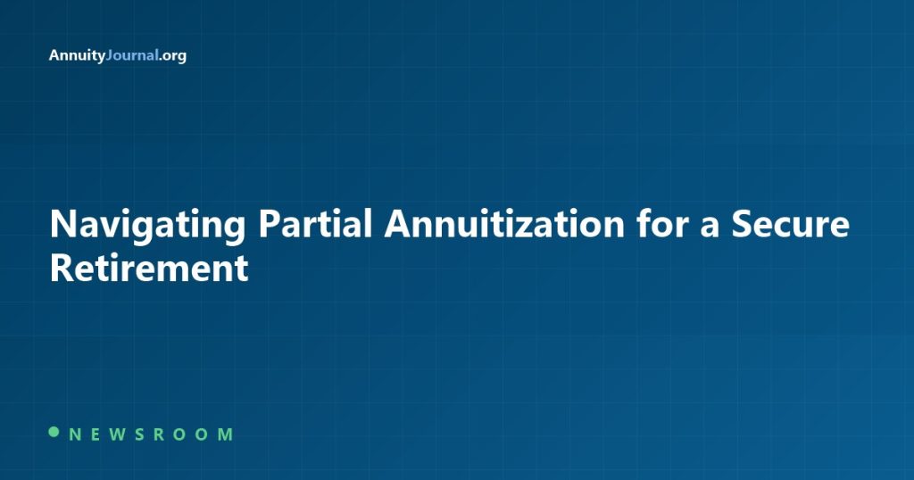 Navigating Partial Annuitization for a Secure Retirement - AnnuityJournal