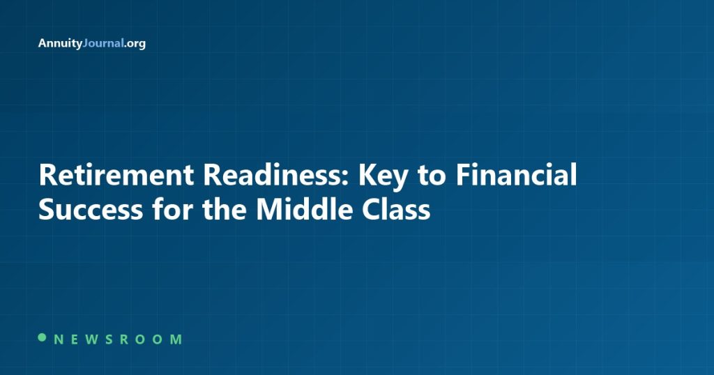 Retirement Readiness: Key to Financial Success for the Middle Class - AnnuityJournal