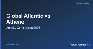 Global Atlantic vs Athene annuity comparison 2026 - rates, ratings and products side by side