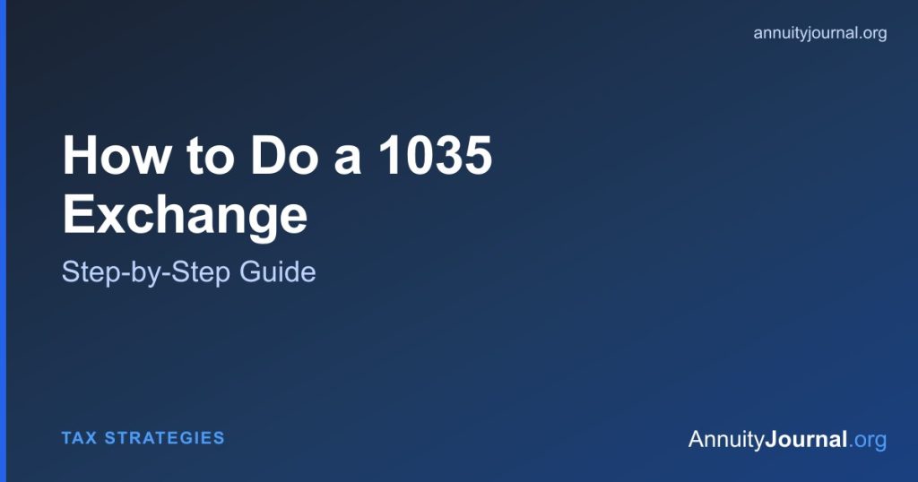 How to do a 1035 exchange - step-by-step tax-free annuity transfer guide
