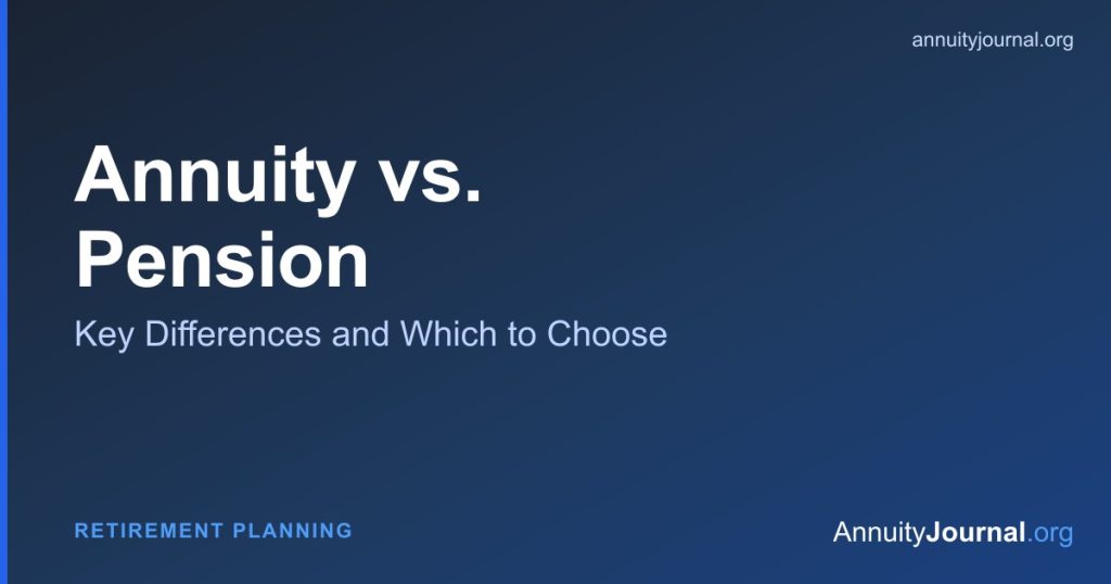 Annuity vs pension: key differences and how to choose between a pension lump sum and monthly payments